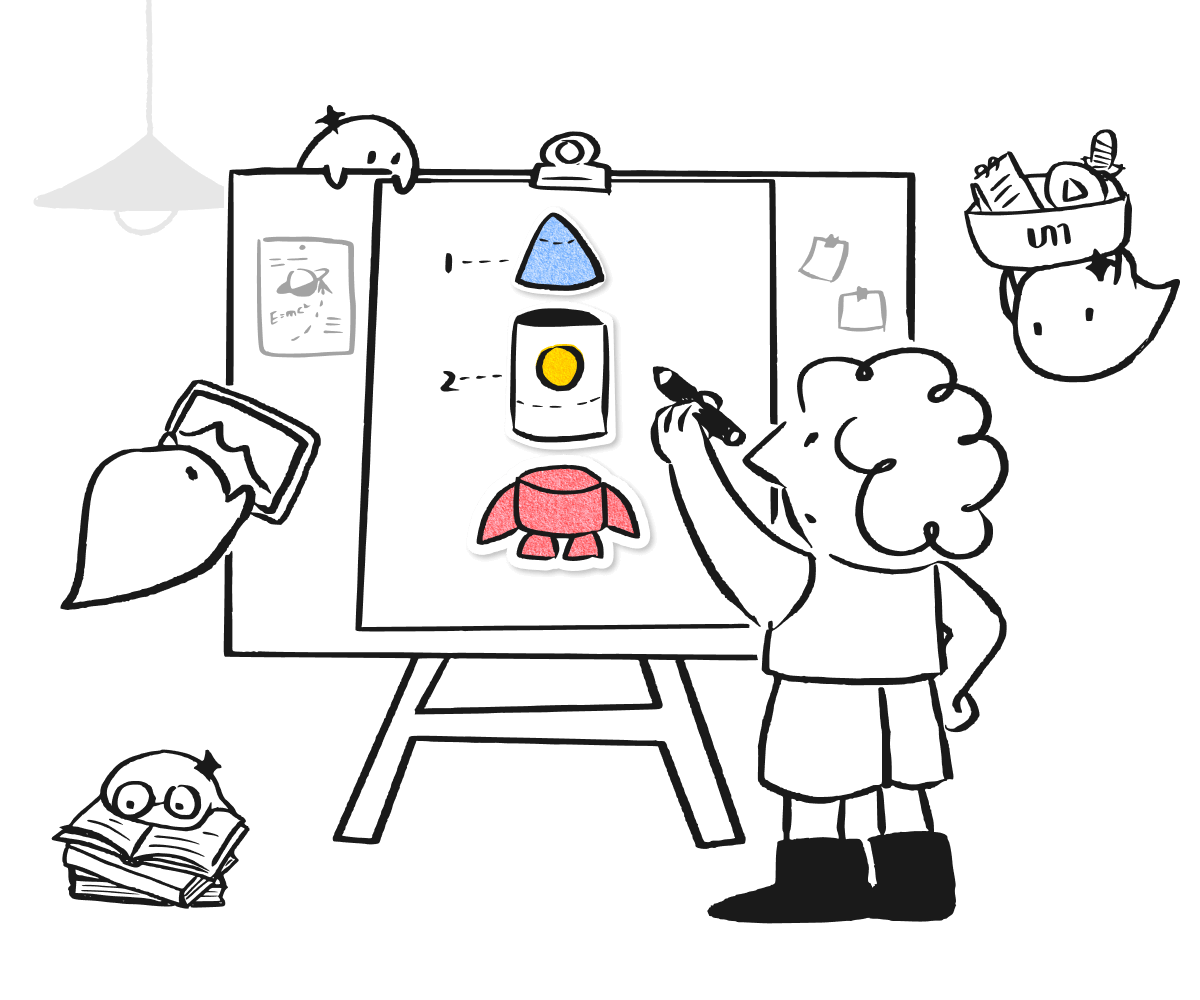 YouMind feature view showing AI-assisted creation from saved materials